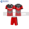 Áo bóng đá màu đỏ thiết kế đẹp tại bạc liêu MABD27
