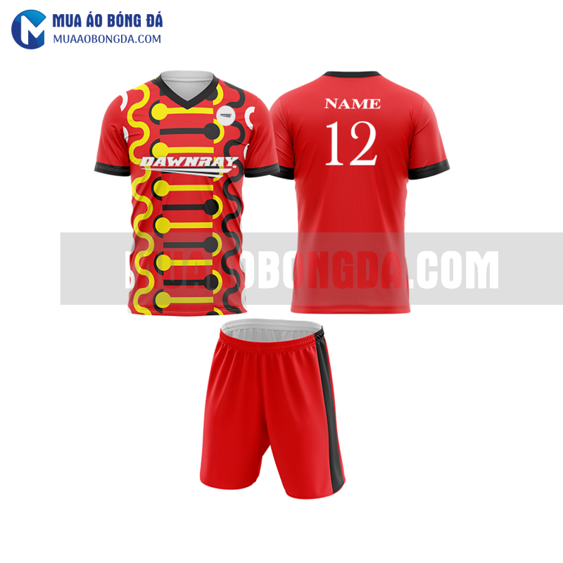 Áo bóng đá màu đỏ thiết kế đẹp tại hà giang MABD28