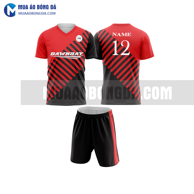 Áo bóng đá màu đỏ thiết kế đẹp tại hưng yên MABD17
