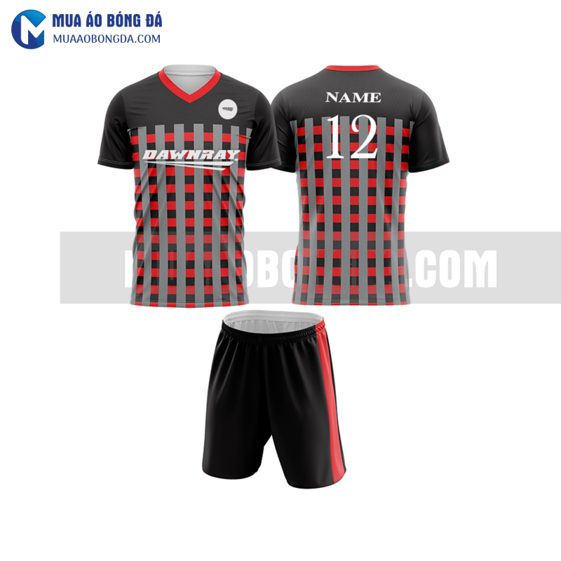Áo bóng đá màu đỏ thiết kế đẹp tại hưng yên MABD22