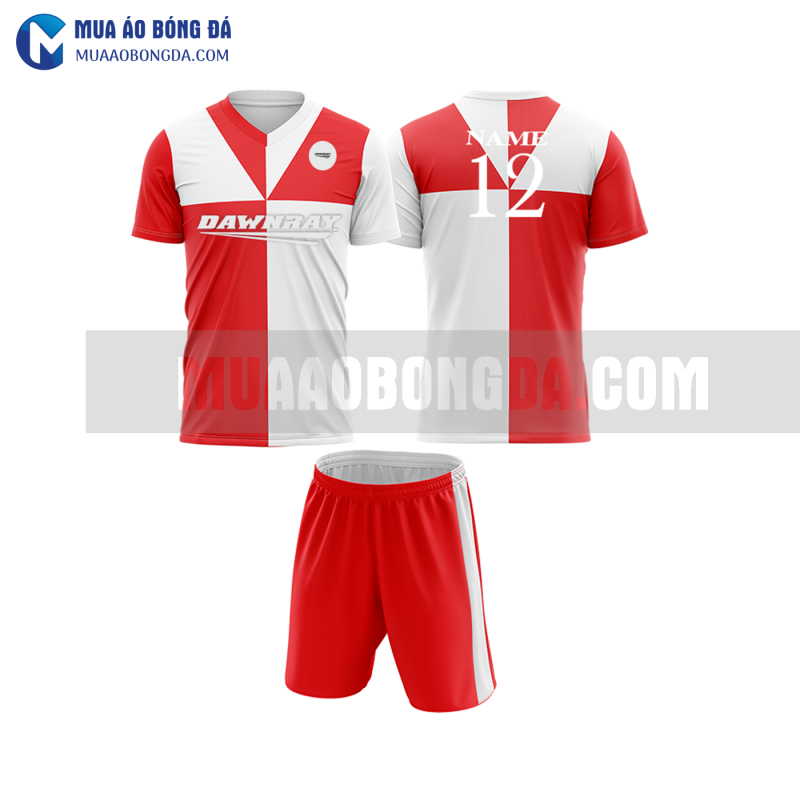 Áo bóng đá màu đỏ thiết kế đẹp tại khánh hòa MABD35