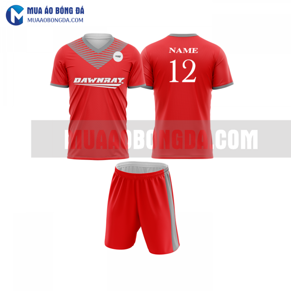 Áo bóng đá màu đỏ thiết kế đẹp tại quảng ninh MABD9