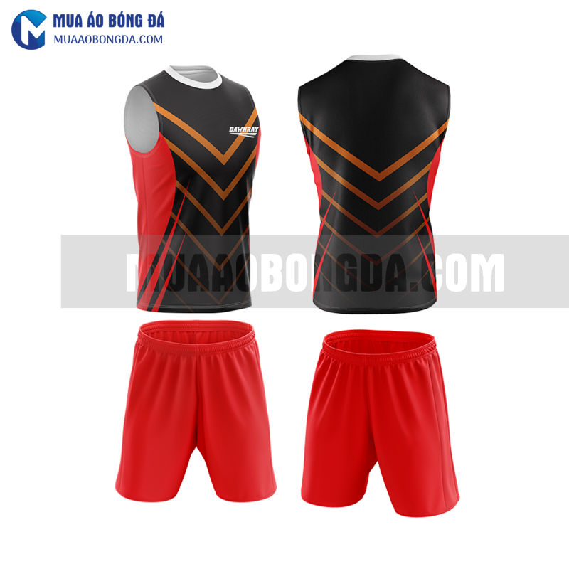 Áo bóng đá màu đỏ thiết kế đẹp tại vĩnh long MABD37