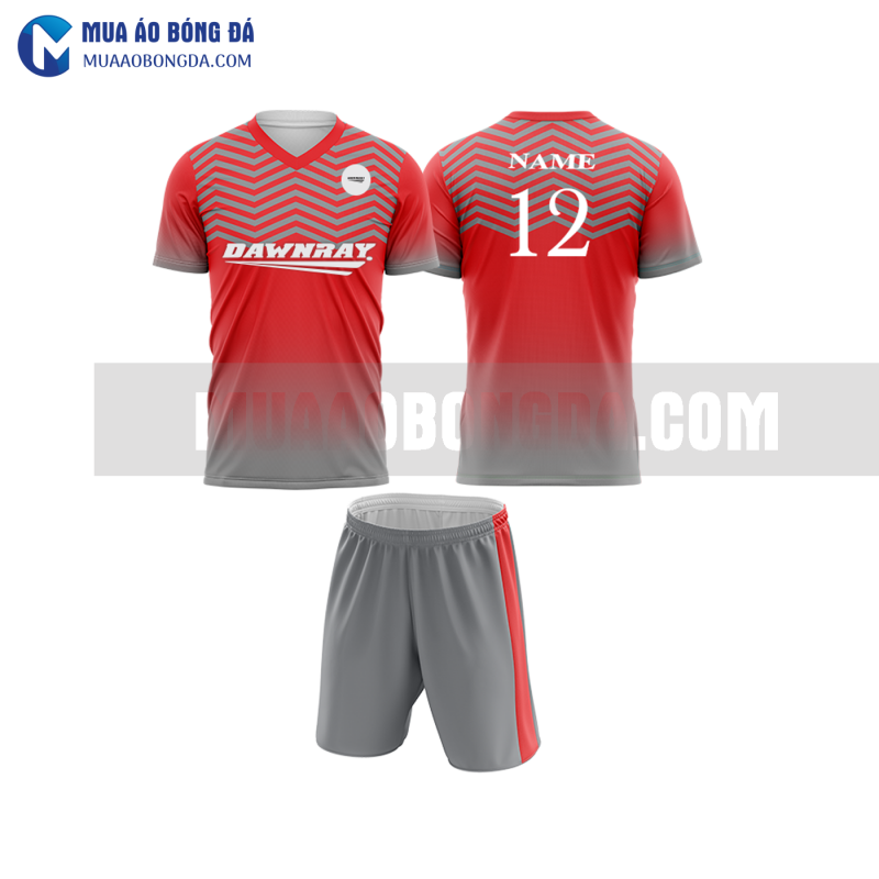 Áo bóng đá màu đỏ thiết kế đẹp tại ninh bình MABD20