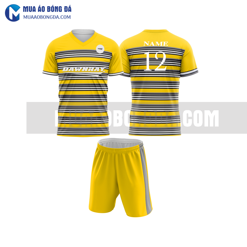 Áo bóng đá màu vàng thiết kế đẹp tại hải phòng MABD23