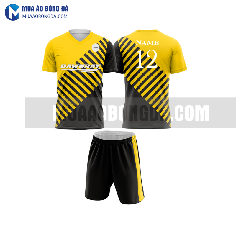 Áo bóng đá màu vàng thiết kế đẹp tại hưng yên MABD17