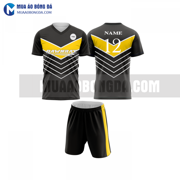 Áo bóng đá màu vàng thiết kế đẹp tại lào cai MABD18