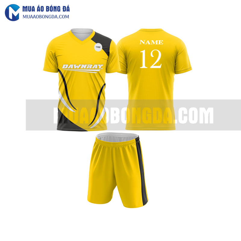 Áo bóng đá màu vàng thiết kế đẹp tại phú yên MABD15