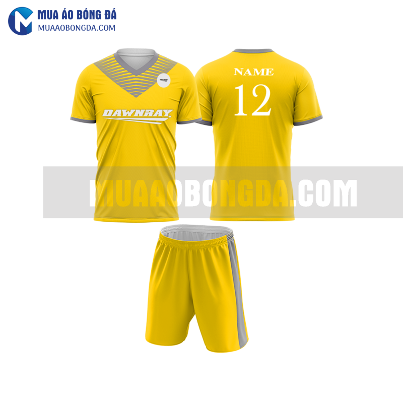 Áo bóng đá màu vàng thiết kế đẹp tại quảng ninh MABD9