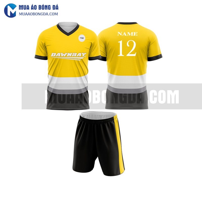 Áo bóng đá màu vàng thiết kế đẹp tại trà vinh MABD14