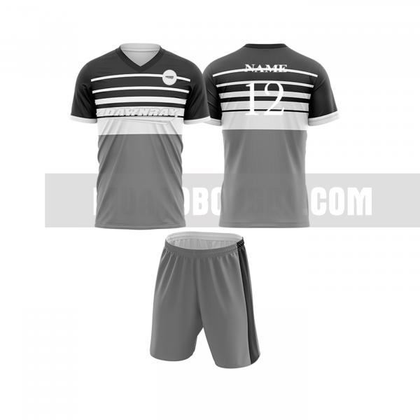 Áo bóng đá màu xám thiết kế đẹp tại hải dương MABD3