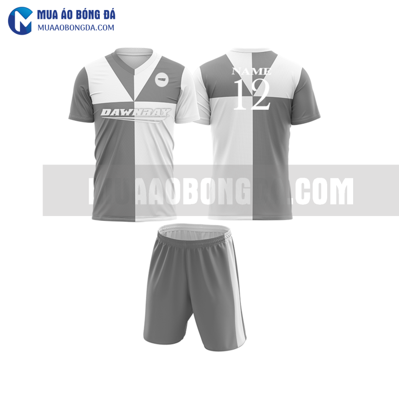 Áo bóng đá màu xám thiết kế đẹp tại khánh hòa MABD35