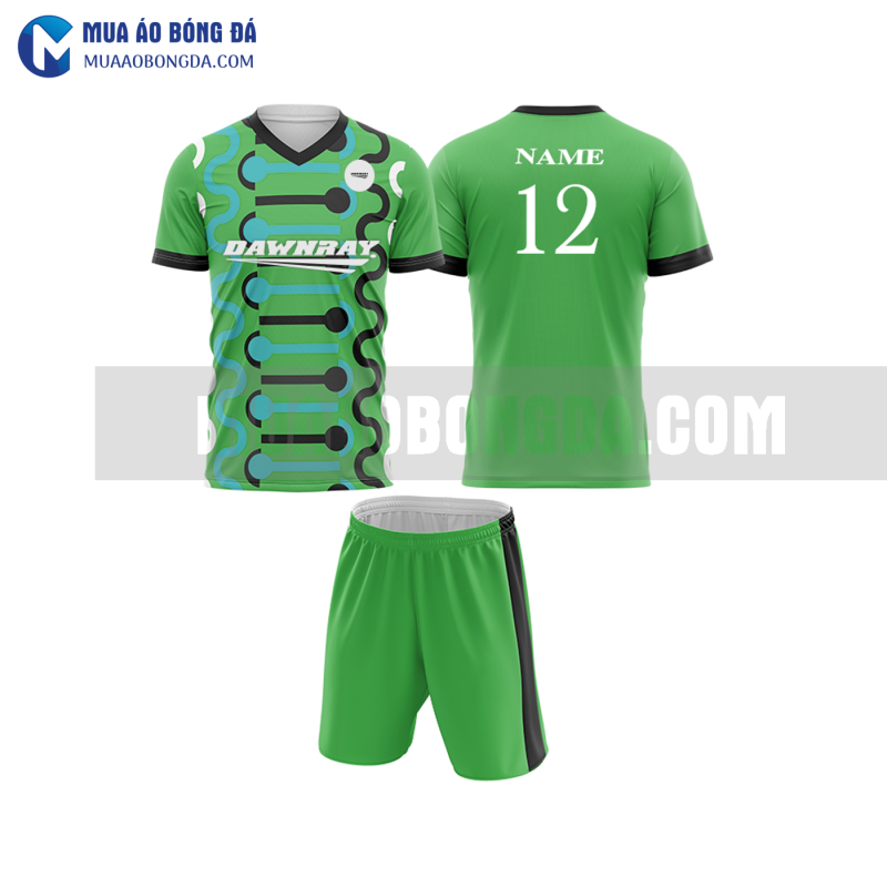 Áo bóng đá màu xanh lá thiết kế đẹp tại hà giang MABD28