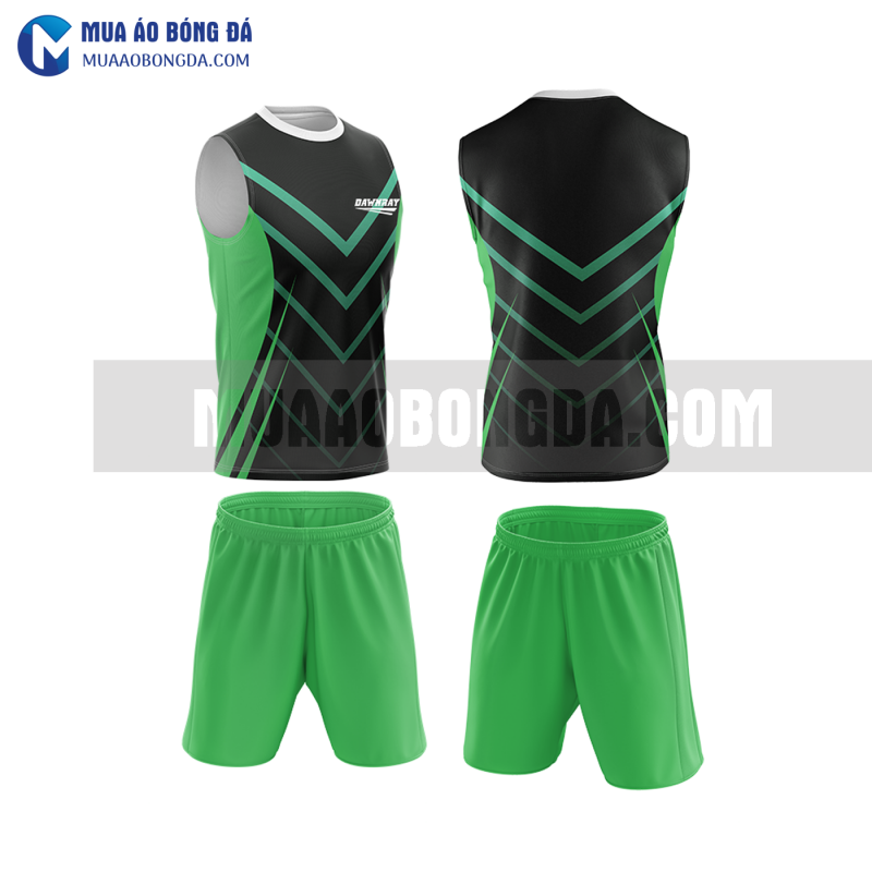 Áo bóng đá màu xanh lá thiết kế đẹp tại vĩnh long MABD37