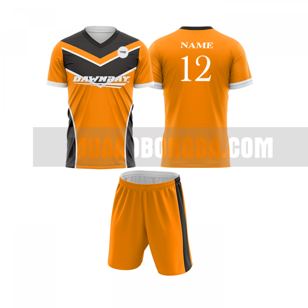 Mua áo bóng đá màu cam thiết kế đẹp tại hòa bình MABD1